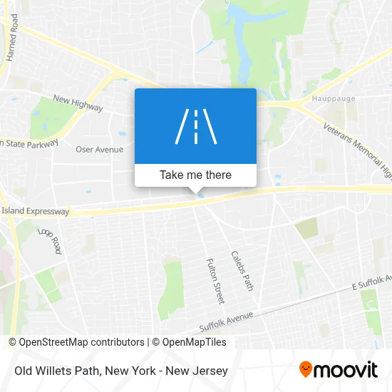 Old Willets Path map