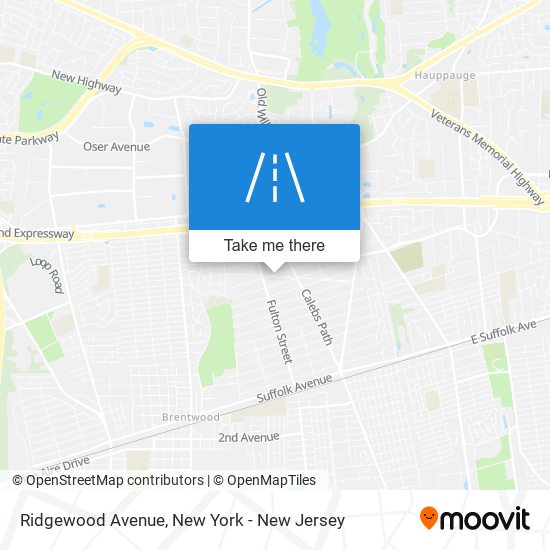 Ridgewood Avenue map