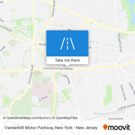 Vanderbilt Motor Parkway map