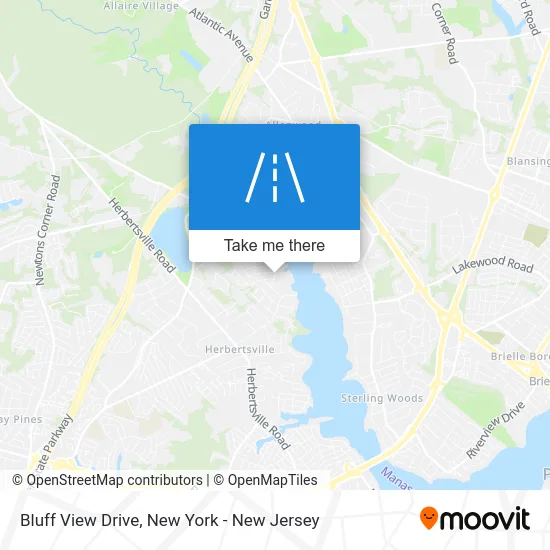 Bluff View Drive map