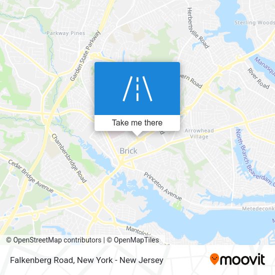 Mapa de Falkenberg Road