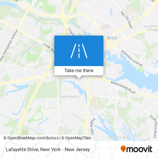 Mapa de Lafayette Drive