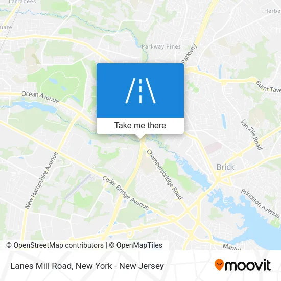 Lanes Mill Road map