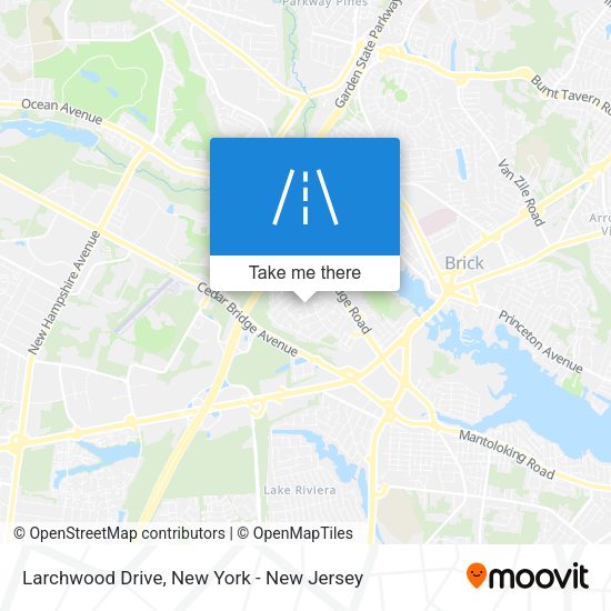 Mapa de Larchwood Drive