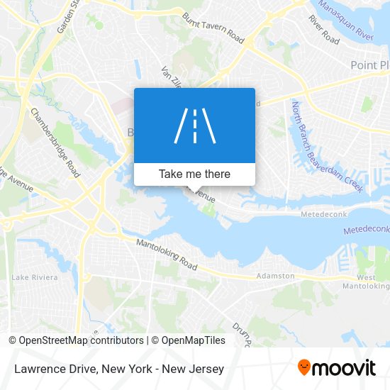 Mapa de Lawrence Drive