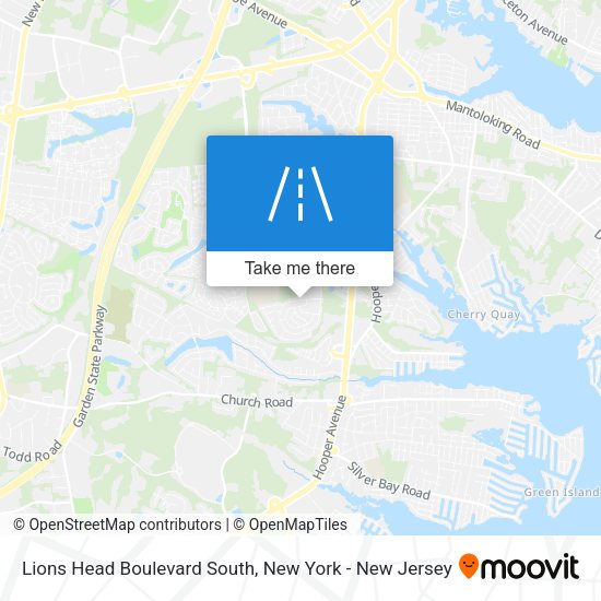 Lions Head Boulevard South map