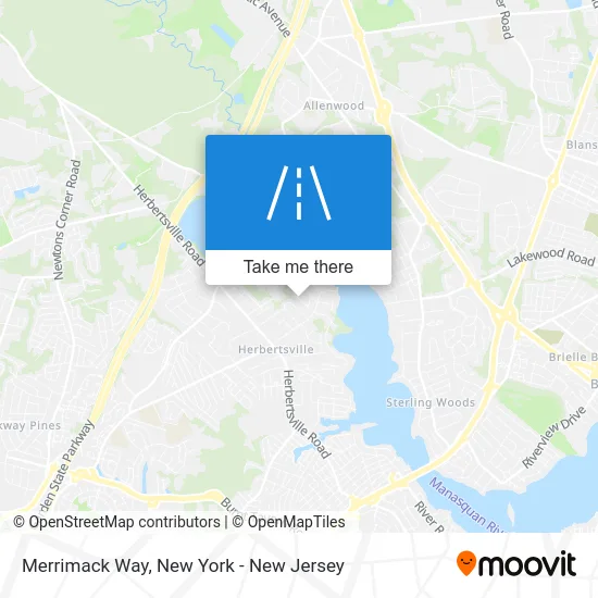 Merrimack Way map