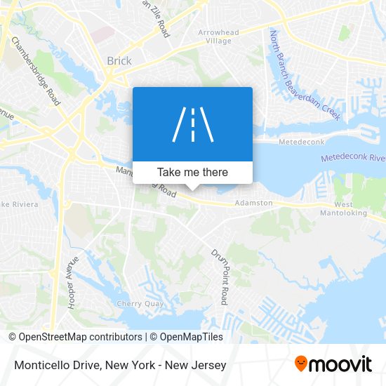 Mapa de Monticello Drive