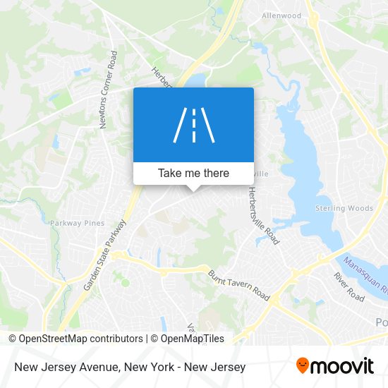 Mapa de New Jersey Avenue