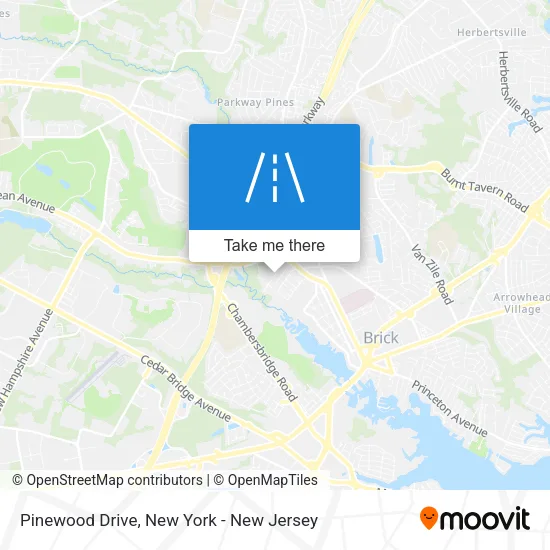 Pinewood Drive map
