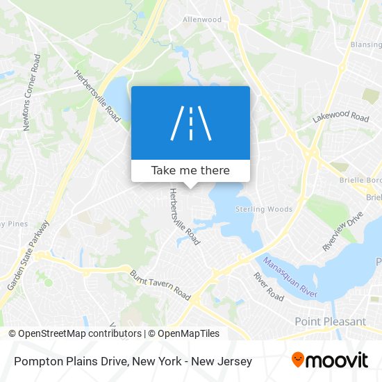 Pompton Plains Drive map