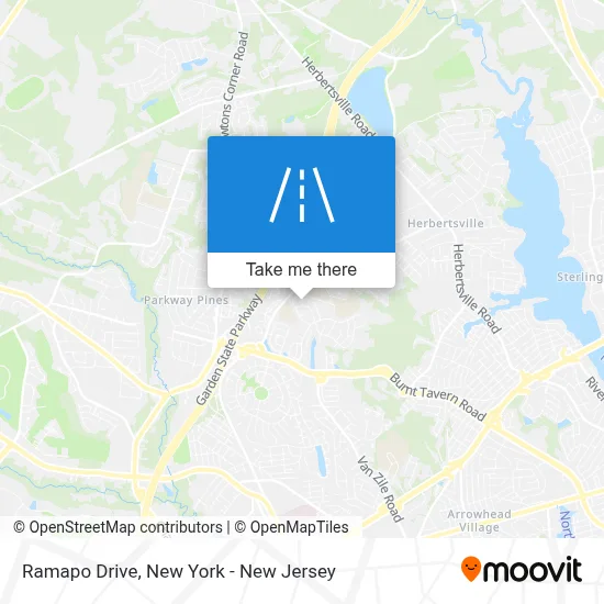 Ramapo Drive map