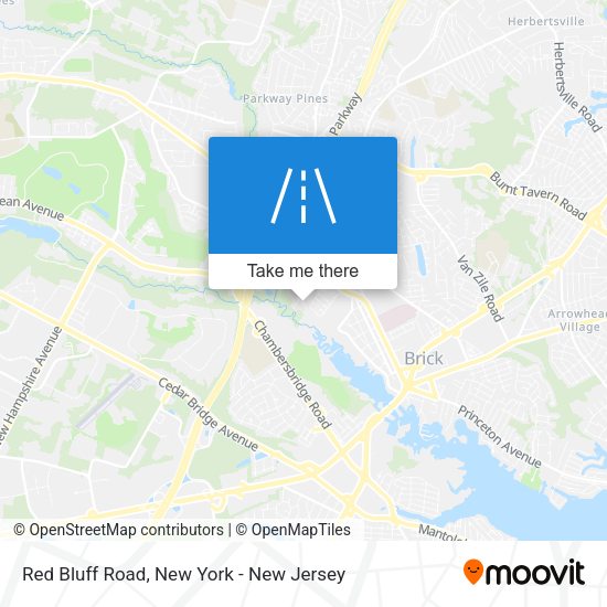 Mapa de Red Bluff Road