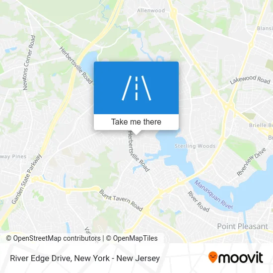 River Edge Drive map