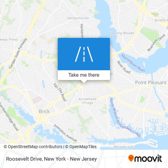 Mapa de Roosevelt Drive