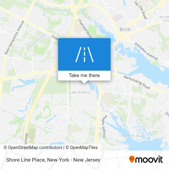 Shore Line Place map