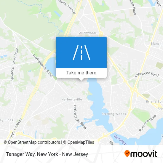 Tanager Way map