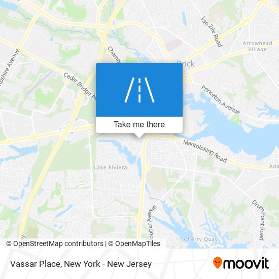 Vassar Place map