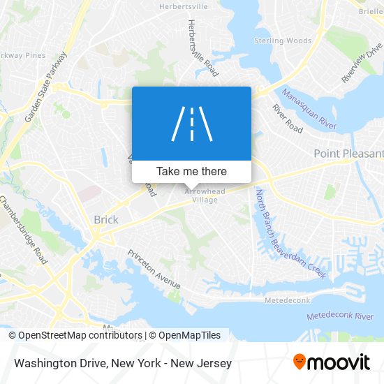 Mapa de Washington Drive