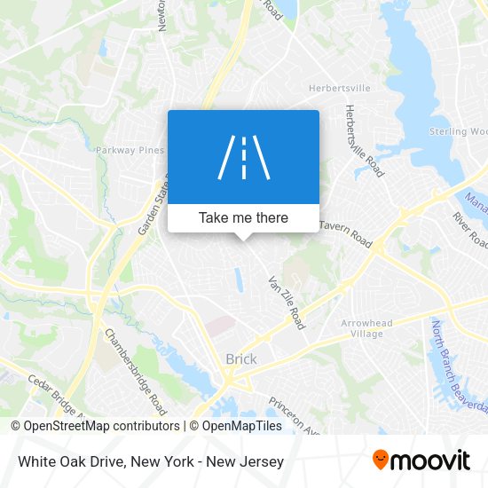 Mapa de White Oak Drive