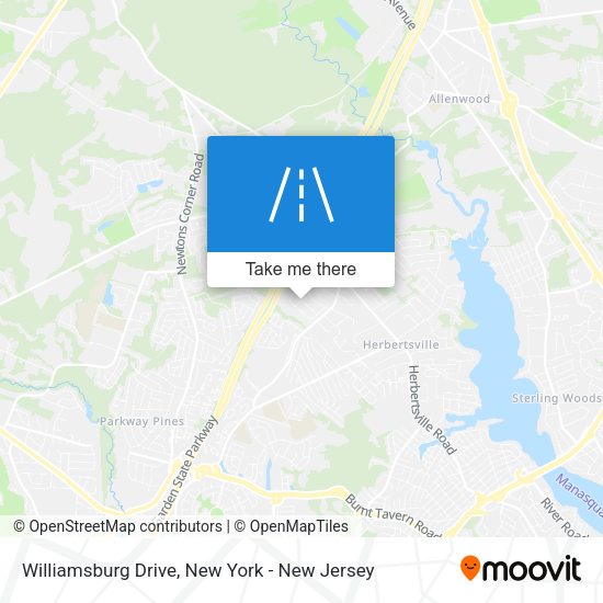 Mapa de Williamsburg Drive