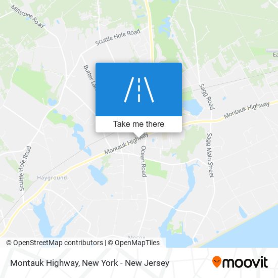 Montauk Highway map