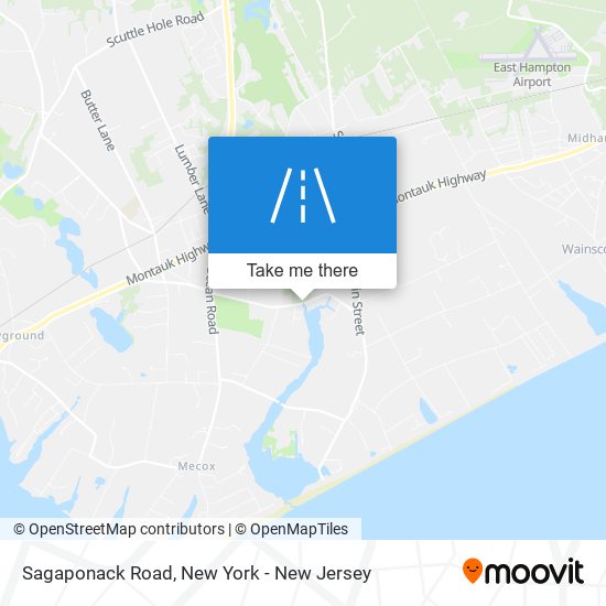 Sagaponack Road map