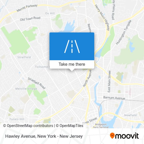Mapa de Hawley Avenue