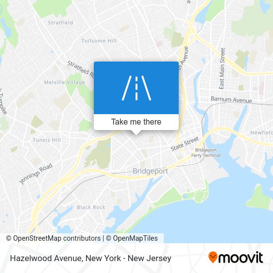 Mapa de Hazelwood Avenue