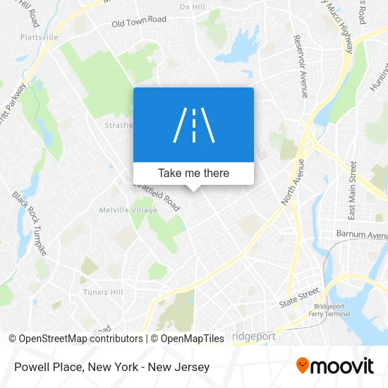 Mapa de Powell Place