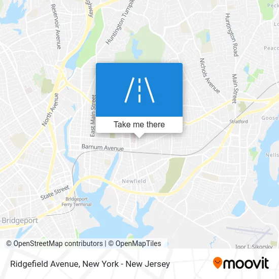 Ridgefield Avenue map