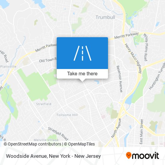 Mapa de Woodside Avenue