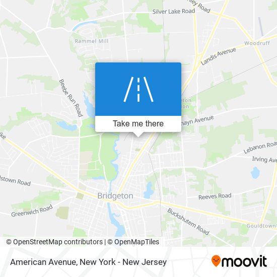 American Avenue map