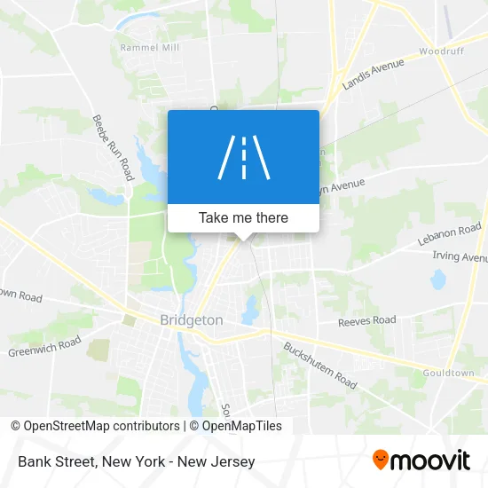 Bank Street map