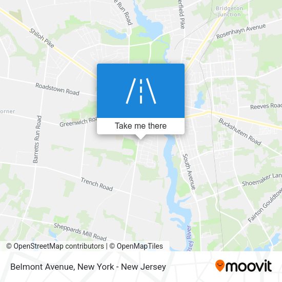 Mapa de Belmont Avenue