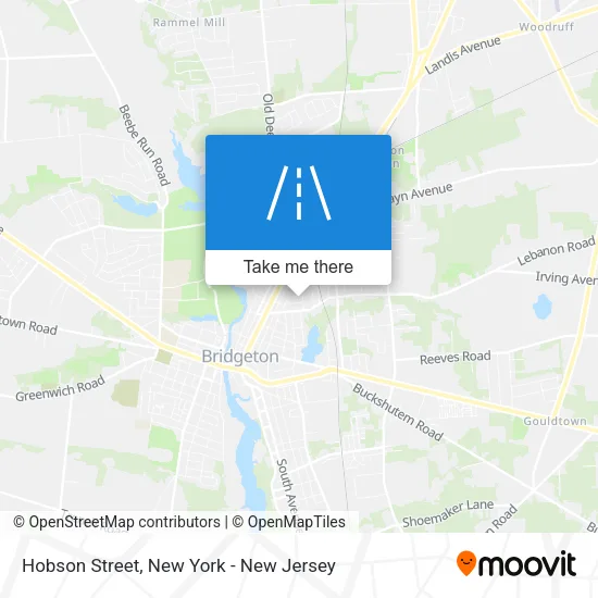 Hobson Street map