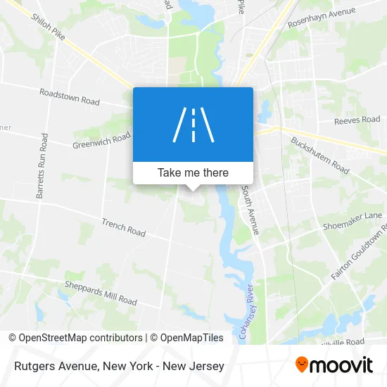 Rutgers Avenue map