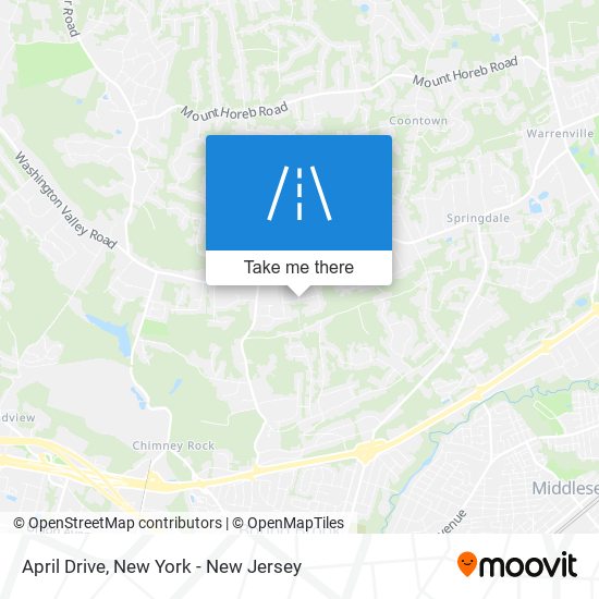 April Drive map