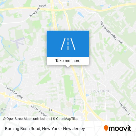 Mapa de Burning Bush Road