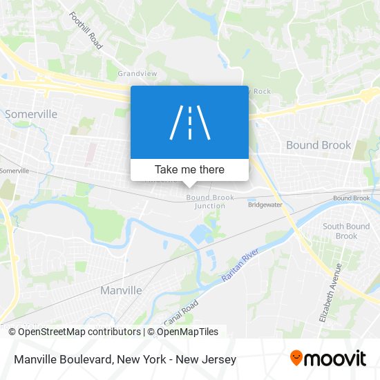 Manville Boulevard map