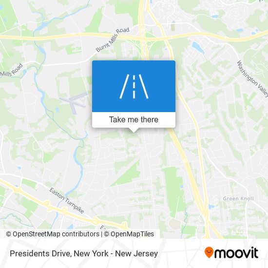 Mapa de Presidents Drive