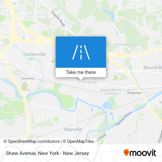 Mapa de Shaw Avenue