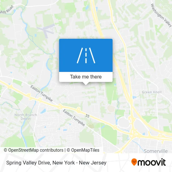 Spring Valley Drive map