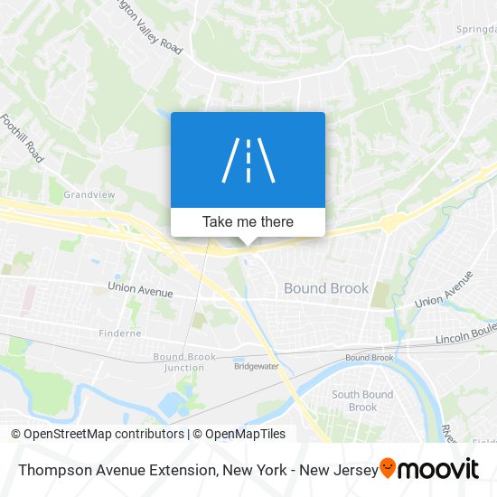 Thompson Avenue Extension map