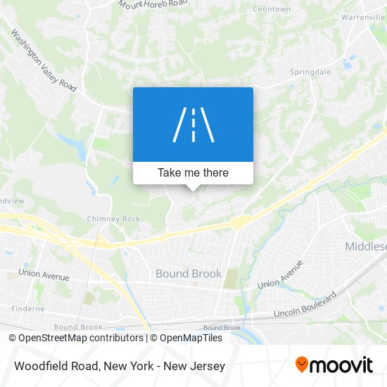 Woodfield Road map