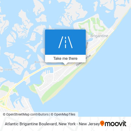 Mapa de Atlantic Brigantine Boulevard