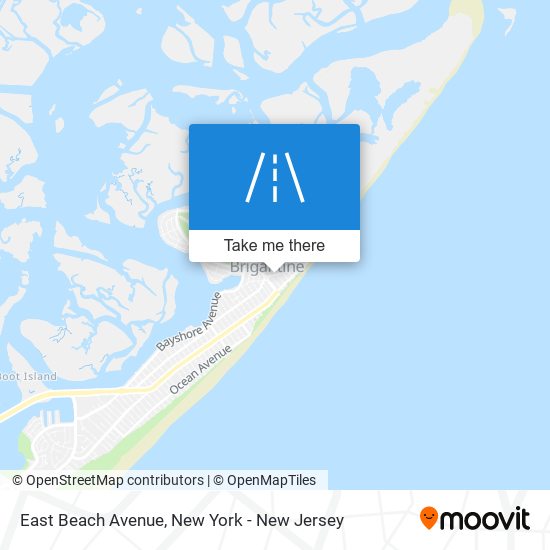 Mapa de East Beach Avenue