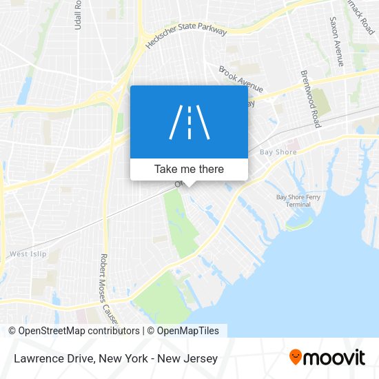 Mapa de Lawrence Drive