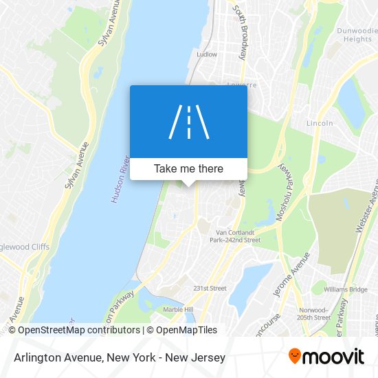 Mapa de Arlington Avenue