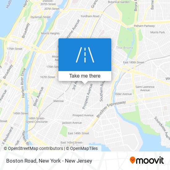 Mapa de Boston Road